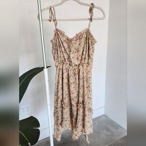 JOA Flowy Floral Dress